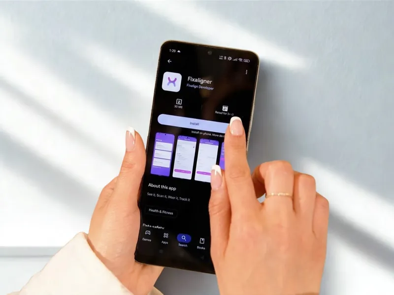 The Fixaligner app open on a phone