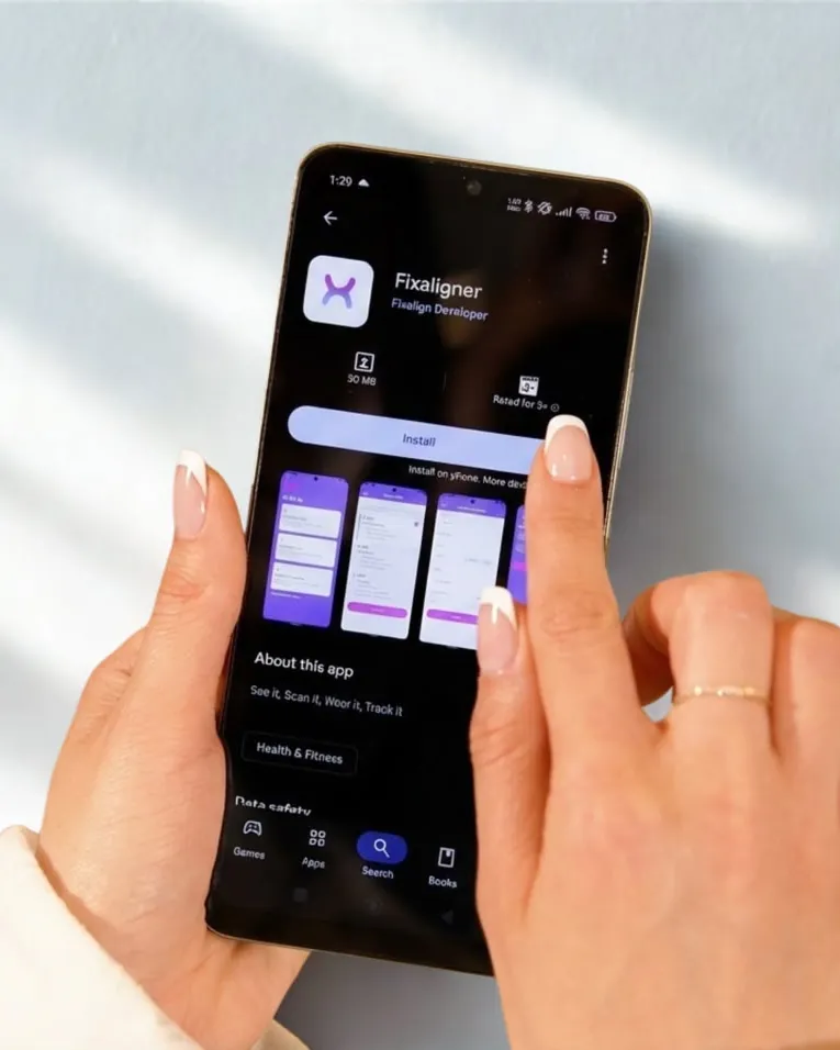 The Fixaligner app open on a phone