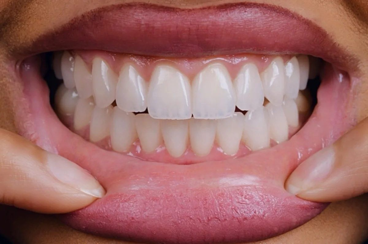 Case 17, after: Porcelain veneers