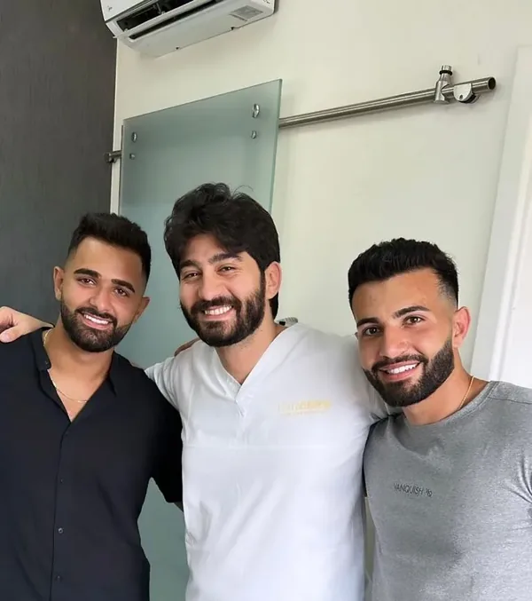 Hassan Doueik with Dr. Elias Abou Tayeh