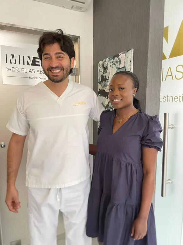 Samira Sanneh with Dr. Elias Abou Tayeh